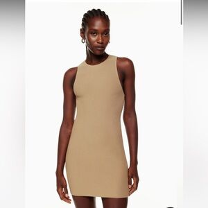 Aritzia Babaton Sculpt Knit Racer Body Con Dress